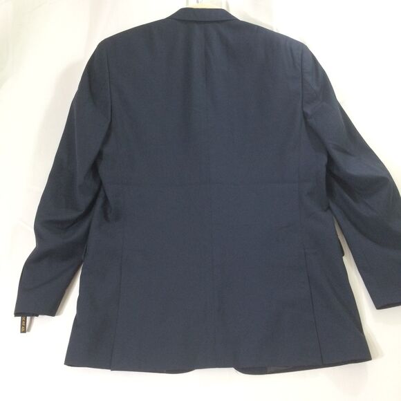 Pierre Loren Navy Blazer Men’s 42L Classic Fit 2 Button NWT - Picture 4 of 6